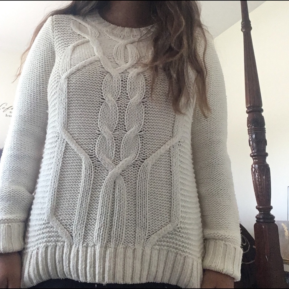 beige sweater